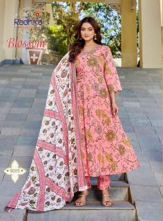Radhika lifestyle blossom vol 8 textiles wholesale kurtis